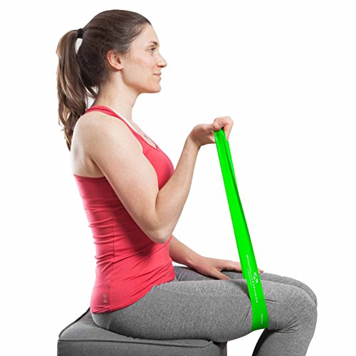 Fitnessbändern »Hector« – Gymnastikbänder / Loops für Yoga, Pilates, Reha-Sport Physio-Gymnastik – Für Männer & Frauen – Hergestellt aus natürlichem Latex – geschlossene Sportbänder mit ca. 60cm Umfang & 5cm Breite. Das idleae Übungsband / Widerstandsband / Miniband / Gymnastikband für CrossFit Pilates Fitness Muskelaufbau Yoga & Therapie – Training für den gesamten Körper (Bauch Beine Arme Hintern Po) - 6