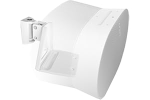EMAQUIN Support mural pour haut-parleur Sonos Era 300 (pivotant et inclinable, métal robuste, finition peinture durable, facile à installer, compatible avec Sonos Era 300, pièce unique, blanc)