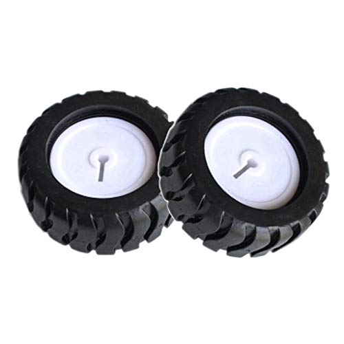 Preisvergleich Produktbild Shiwaki 2 Stü Smart Car Rubber Chassis Rad Ersatzzubehör