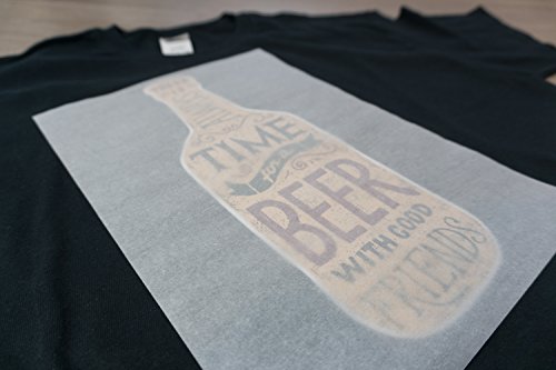 SKULLPAPER T-Shirt Textil-Transferfolie FÜR DUNKLE STOFFE Textilien DIN A4 zum aufbügeln und selbst gestalten – für Inkjet Tintenstrahldrucker (8 Blatt) - 4