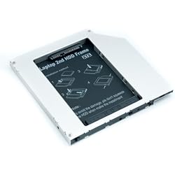 QUMOX Adaptador de 2do HDD SSD SATA para Disco Duro de Laptops Optical Bay 9.5mm