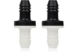 BBTUS 3/8 "10 mm válvula de retención de horquilla de vacío en línea, 1/2 / 5 válvula de retención de agua unidireccional abs, adecuada para gas - líquido - aire (2)