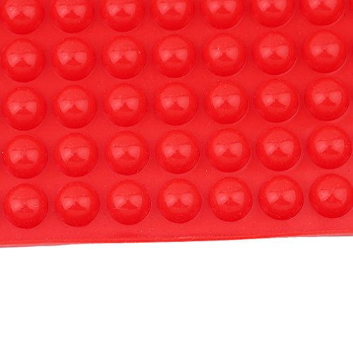 KiaraL Mikrowelle Matte Backmatte Rot Silikon Kochmatte - 5