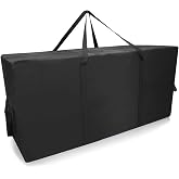 ROEOWENE 300L Large Duvets Storage Bags Clothes | Moving Xxl Black Storage Bag Carrying Bag With Zippers And Handle,118x55x46