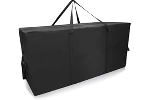 ROEOWENE 300L Grand Sac de Rangement Couette Housse Demenagement Noir Sac Transport XXL Storage Bag,118x55x46