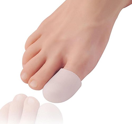 2 Stück Silikon Zehenspreizer für Fuß Hühneraugen Entferner Und reduzieren Blasenbildung und Hornhaut Fuß entzündeten Fußballen Schmerzlinderung und Hammer Zehen Foot Care Tools weiß