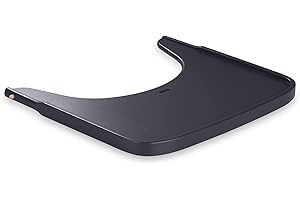 hauck Alpha Wooden Tray, Grigio Scuro - Vassoio in Legno Compatibile con Seggiolone Pappa Alpha+ e Beta+ per Bambini 6-36 Mesi, con Bordo Rialzato e Cert. FSC®