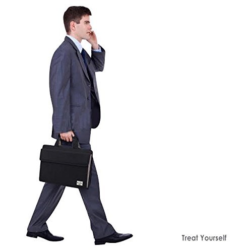 Rawboe® 13 -13,3 Zoll MacBook Pro Retina intelligente neue Art-Oxford-Gewebe Multi Functional eleganten, tragbaren Laptop-Tasche Laptop-Hülle für Mann / Frau Tragetasche Messenger Bag Schulter-Aktenkoffer Handtasche für MacBook Air / Oberflächen Pro 4 / Laptop / Notebook / ipad / Tablet / MacBook / Ultrabook / Computer für Apple / Acer / Asus / Dell / Fujitsu / Lenovo / HP / Samsung / Sony / Toshiba mit Schulterriemen und mehrere Taschen – Schwarz - 7