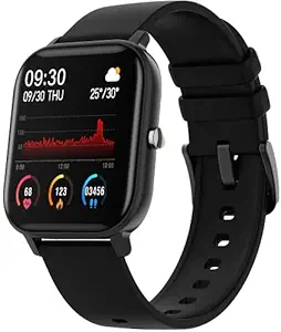 Fire-Boltt SpO2 Full Touch 1.4 inch Smart Watch 400 Nits Peak Brightness Metal Body 8 Days Battery Life with 24*7 Heart Rate monitoring IPX7 with Blood Oxygen, Fitness, Sports & Sleep Tracking (Black)