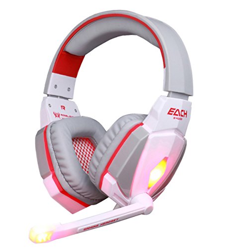 Mecoco Gaming Headset Stereo USB LED Lighting Headphone with Mic for PC Laptop Tablet