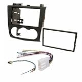  Xscorpion Nissan Altima 2007-2011 Double Din Aftermarket Radio Stereo Installation Dash Kit + Wire Harness and Antenna Adatper