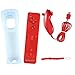 Produktbild CamKing Wii Controller mit Motion Plus und Nunchuk + Silikon Schutzhülle - Rouge