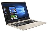 ASUS VivoBook Pro 15 N580VD (90NB0HX1-M02520) 39,6 cm (15,6 Zoll, FHD, WV, Matt) Notebook (Intel Core i7-8750H, 8GB RAM, 256GB SSD, 1TB HDD, NVIDIA GeForce GTX 1050 (4GB), Windows 10) Gold Metal - 