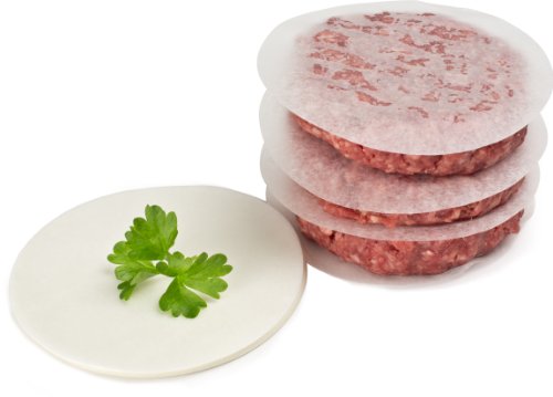 Andrew James – Hamburgerpresse mit Holzgriff für ¼ Pfund Burger + 100 Wachsscheiben – Ideal für Sommer BBQs – Auseinandernehmbar für Einfache Reinigung - 7