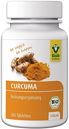 Organic Turmeric Tablets. 300 mg, 300 Tablets (90 g)