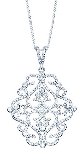 Christmas Royal Narnia icicle pendant necklace in sterling silver