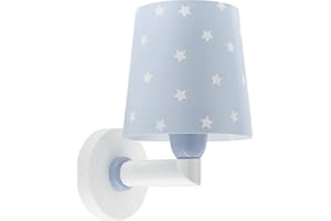 Dalber kinder Wandlampe, Kinderlampe Wandleuchte kinderzimmer Wolken Star Light Sterne Blau, 82219T, E27
