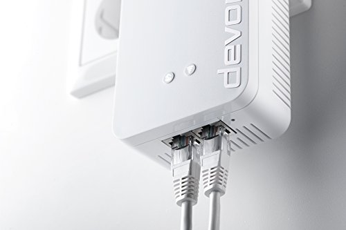devolo dLAN 1200+ WiFi ac Starter Kit Powerline (bis zu 1200 Mbit/s WLAN ac, 2,4 und 5 GHz gleichzeitig, 2x LAN Ports, 2x Powerlan Adapter, Gigabit-Verbindung, WLAN Empfang verbessern , WiFi Move) weiÃŸ