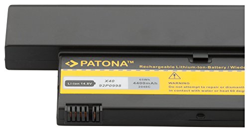 *4400mAh* PATONA Akku für IBM LENOVO THINKPAD X40 X41 X 40 x 41 92P0998 - 5