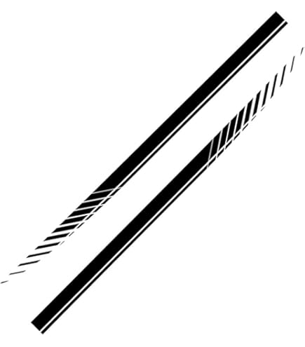 Finest Folia Rennstreifen Negativ Auto Aufkleber 120x25cm für Motorhaube Motorrad Bus Sticker Finest Folia Rennstreifen Negativ Auto Aufkleber 120x25cm für Motorhaube Motorrad Bus Sticker