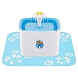 materiales seguros y ecológicos permiten esta fuente de agua que no sea perjudicial para la salud de las mascotas. Su filtro de carbón activado también se asegura de que el agua está limpia para beber.