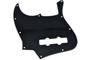 KAISH Lefty - Battipenna a 4 corde, stile basso J, per mancini, per USA/Messico, Jazz J Bass nero a 3 strati