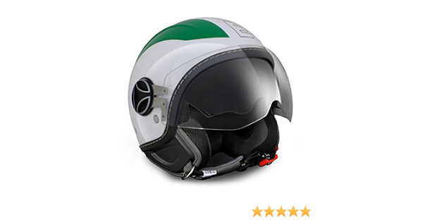10030080013 CASCO MOMO AVIO PRO ITALIA VERDE/BIANCO/ROSSO 150° DECALC  OUTLINE NERA S : Amazon.it: Auto e Moto