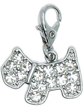 Hund - Charm für Bettelarmband mit Karabiner