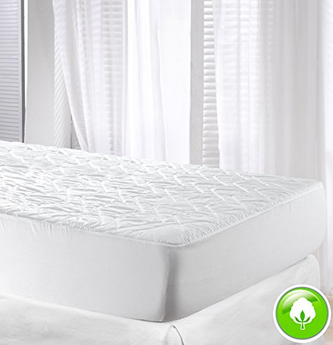 Velfont High Quality Cotton Quilted Mattress Protector / Mattress Pad, Single Size (90x190/200cm)