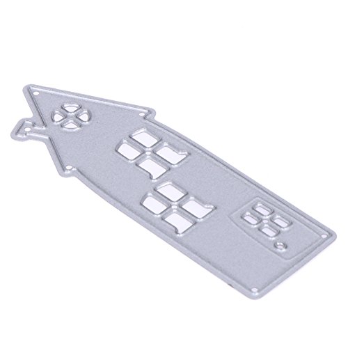 Amazingdeal365 niedliche 2 Haus Metall Form Schablonen Schneiden DIY Dekor Sammelalbum Karten Buchzeichen Lesezeichen als Geschenk für Freunde Geburtstag Kinder,Kindergarten Hobby Schule Handarbeit Unterricht usw. Ein tolles Geschenk! - 6