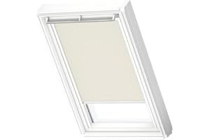 ‎VELUX VELUX Original Dachfenster Verdunkelungsrollo für MK08, Hellbeige, mit weißer Führungsschiene