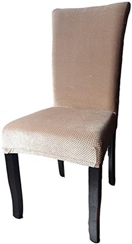 Fit Into Everyway Spandex Fabric Chair Cover Dining Room Decoration Chair Cover For Restaurant Hotel Decor Use(High Back,Camel)