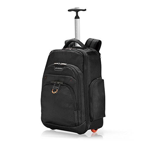 Everki Atlas     Laptop Rucksack auf Rollen   Rucksack Trolley f  r Notebooks von 13 bis 17 3 Zoll  33     43 9 cm  mit durchdachtem F  cher-Konzept u