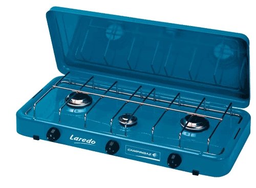 Preisvergleich Produktbild Campingaz 5200 Watt Camping Gas Kocher 3-flammig stufenlos Abdeckung Topfrost 62567