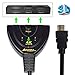 Produktbild 4K HDMI Switch,AMANKA 3 Port HDMI Umschalter,3D 4K HDMI 3 IN 1 Out für TV Stick, DVD, HDTV, PS4 usw Schwarz