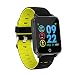 Produktbild TLgf Fitness Tracker, Slim Waterproof Activity Tracker Watch mit Sleep Monitor Calorie Counter Armband, Verschiedene Sportmodi,Yellow