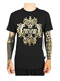 Product Code: B3GUA7EA 30215 Versace Jeans Couture Herren Man Man T-Shirt Pullunder, Schwarz (899+937 Y6A), Large