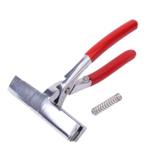 Generic - Tenazas tensoras para lienzos (aleación de aluminio, con muelle), color rojo y plateado