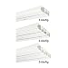 Produktbild Easy-Shadow Gardinenschiene Vorhangschiene Gardinenbrett vorgebohrt für Deckenmonatge, PVC Kunststoff weiss - 2-läufig 170 cm