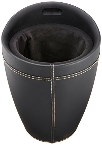 Wenko 21774100 Hocker Candy Black in Lederoptik – Badhocker, mit abnehmbarem Wäschesack, Kunststoff – ABS, 36 x 50,5 x 36 cm, schwarz - 2