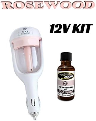 In Car Truck Aroma Diffuser Kit for aromatherapy and dust control in your car truck or motor home Scent Included (Rosewood/pink)