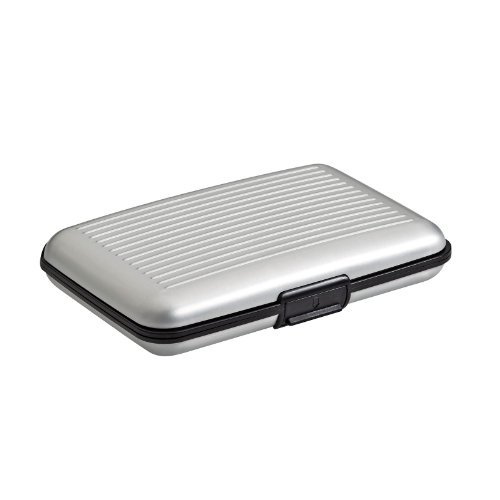 CYBERNOVA Titular de la tarjeta de aluminio en la elección de los colores (plata)