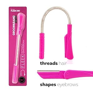 Groomarang for Her- Fleek - World's First & Only- 2 in 1- Facial Hair Remover Epilator Kit and Eyebrow Shaping Wand for… - Image 7