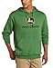 Produktbild John Deere Men's Trademark Logo Core Hood Pullover Fleece, Green, Large