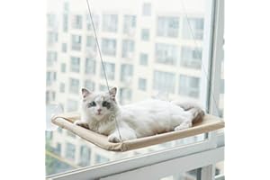 Labstandard Cat Window Perch for Cats Pet Suction Cup Hammock Cat Window Basking Hammock with Removable Big Suction Cups Cat Hammock Bed Holds Hanging for Indoor Cat