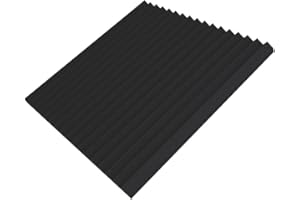 LENACUSTICA Pannelli Acustici Fonoassorbenti monopiramidali 50x50x3cm Non sottovuoto. (Nero)