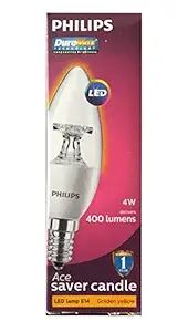 PHILIPS 4-Watts e14 LED Warm White Bulb, Pack of 2
