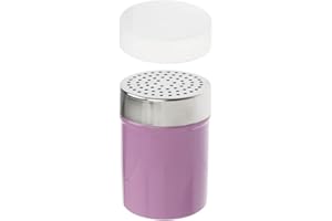 Fackelmann Zenker Dispenser per Cacao/Zucchero a Velo, Acciaio Inox, Argento, 8 cm