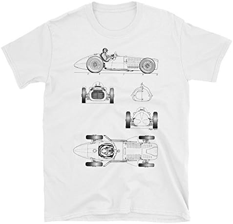 BRM V16 Sport Car Vintage Men's White T-shirt Eco 100% Cotton Tee Perfect Tee