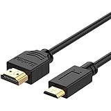 Mini HDMI to HDMI Cable, Rankie High-Speed Mini-HDMI to HDMI Cable (1.8m, Black)